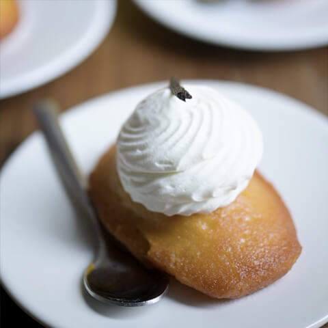 Madeleine façon baba au rhum