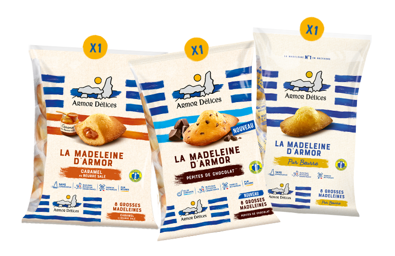 Lot Découverte Madeleines Armor Délices