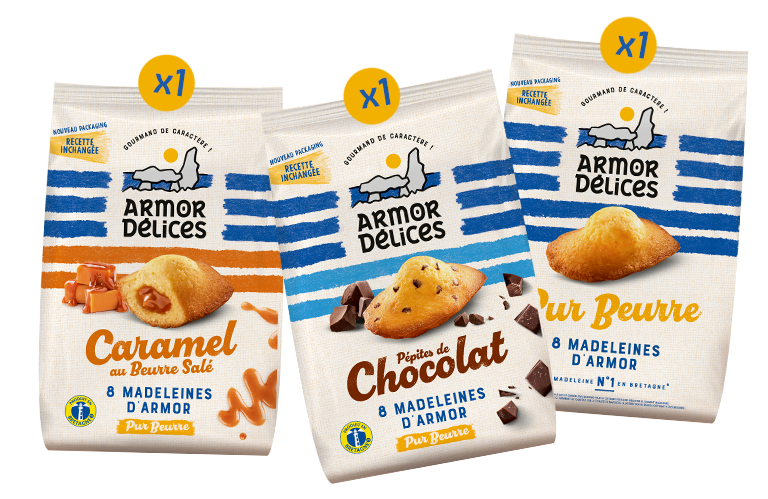 Lot Découverte Madeleines Armor Délices