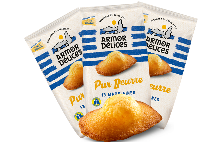 La Madeleine Pur Beurre - Sachets de 13 Madeleines - 3 sachets